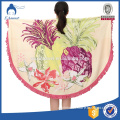 Microfiber Customized made Printed round beach towel With Packing Box